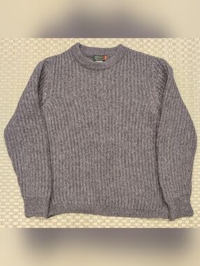 RARE VTG Bloomingdale's 100% Alpaca Fisherman Sweater Size S/M Made in Ireland